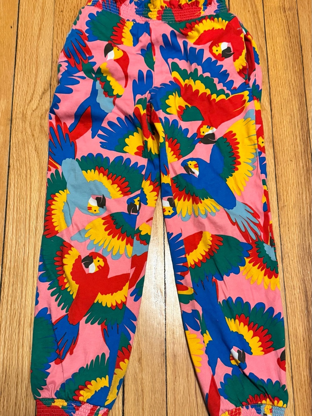 Mini Boden Vacation Pants Multi Rainbow Parrot 6-7Y Like New